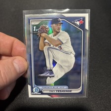 2024 Bowman Draft Trey Yesavage #BDC-92 1st Refractor Tor Blue Jays+ base chrome