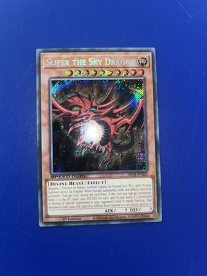 Yugioh Slifer the Sky Dragon SBCB-EN201 Secret Rare 1st Ed Speed Duel 