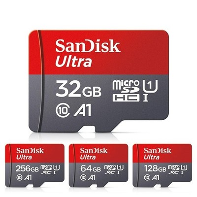 SanDisk Micro SD Card 32GB 64GB 128GB 256GB Class 10 UHS-I A1 TF Memory Card