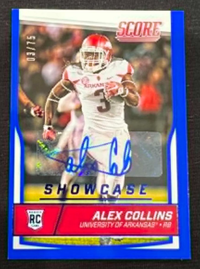 Alex Collins Panini Score #349 Autograph-Showcase
