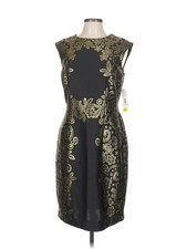 NWT Madison Leigh Women Black Cocktail Dress 10