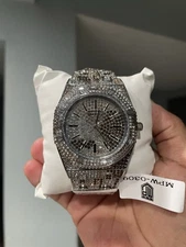 Montres Prestige X Invicta MPW-0309 Men’s 42mm Steel Iced Out Watch New In Box