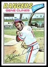 Gene Clines 1977 Topps #237 Texas Rangers MLB READ FREE SHIPPING AutographDen