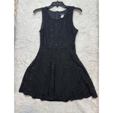 YouAreNotAlone Lace Dress Womens Small Fit Flare Sleeveless Black Mini Excellent