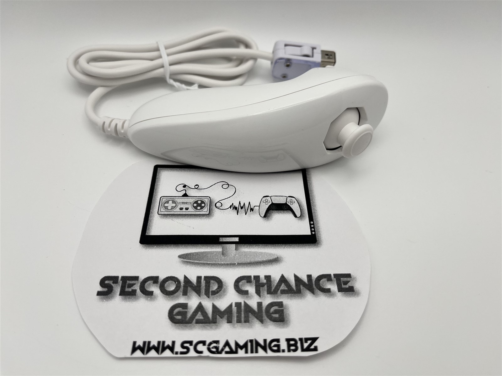 Nintendo Wii Nunchuk Controller White OEM Official RVL-004 TESTED NEW WIRE