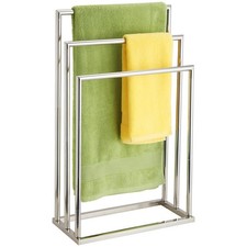 3 Tier Chrome Towel Holder Stainless Steel Free Standing Towel Rack Organizer