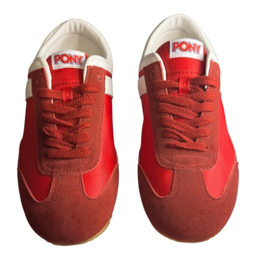 Sneakers basse PONY Racer scamosciate retrò 550 10420 uomo taglia 10