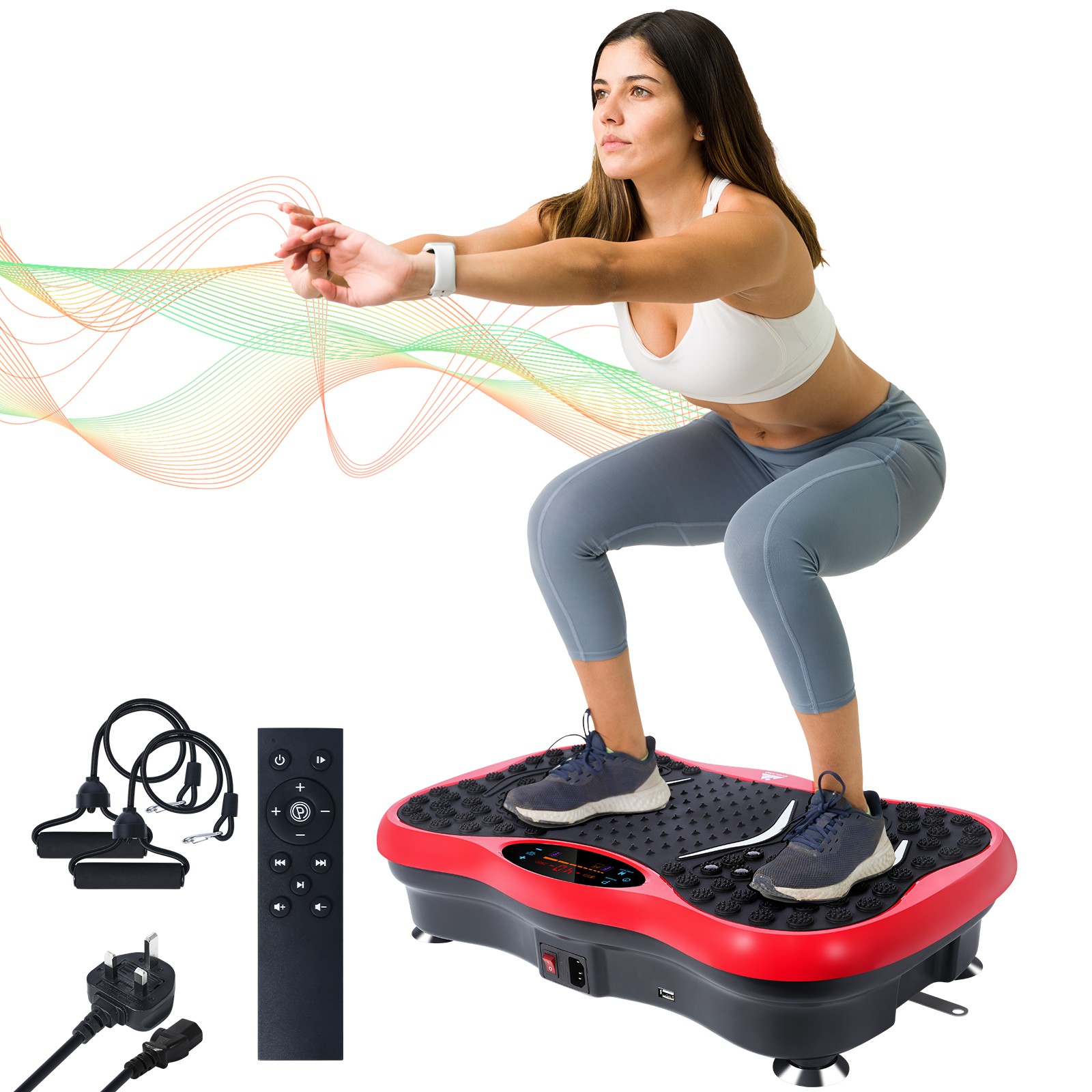 Vibration Plate &ndash; Full Body Workout & Weight Loss Machine for Home，330lbs