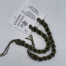 Gloriana 12 Strand Silk Floss For Needlework-2 Skeins/6 Yds Each-color AVOCADO