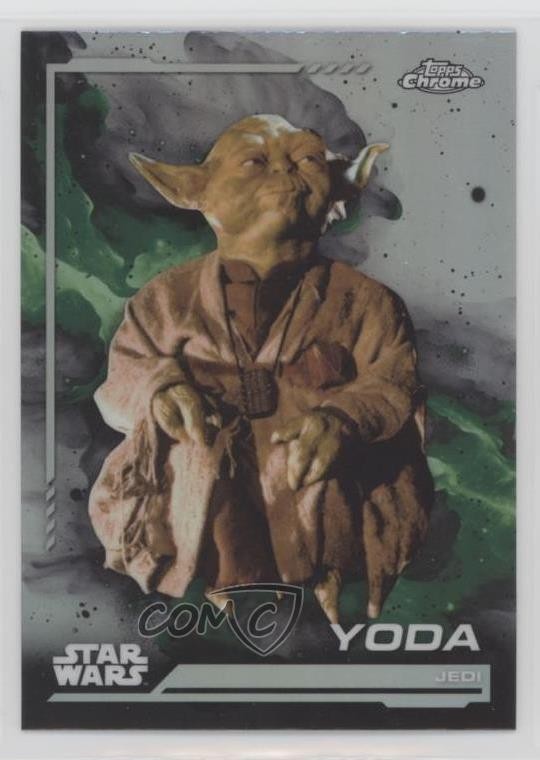 2024 Topps Chrome Star Wars Rainbow Refractor Yoda #140 02l5