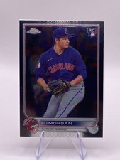 Eli Morgan 2022 Topps Chrome #62 ROOKIE Cleveland Guardians Trading Card MLB. rookie card picture