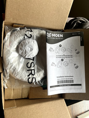 NEW Moen ADLER 82604SRN Brushed Nickel  1 Handle Shower Faucet