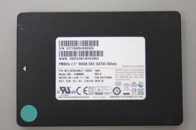 Samsung PM863a MZ-7LM960N 1TB 2.5'' SSD SATA Solid State Drive 80%   89% Health