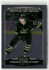 2022-23 O-pee-chee platinum Hockey - Marquee Rookie Fredrik Karlstrom #244