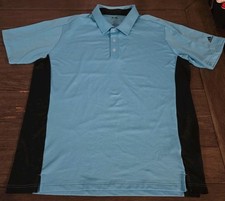 Adidas Golf Mens XL Light Blue Performance Polo Shirt Short Sleeve Breathable To