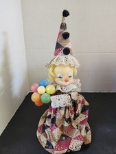 Vintage Renuzit Air Freshener Clown With Balloons Decorative Cover Preowned