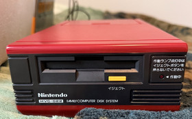 Nintendo Famicom Disk System with New Belt in Box 1986 Red USA Shipped