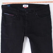 Mens Tommy Hilfiger SIDNEY Stretch Slim Skinny Black Jeans W33 W34 L34