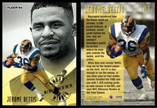 1994 Fleer Jerome Bettis #4 HOF Los Angeles Rams Award Winners NFL Football Card