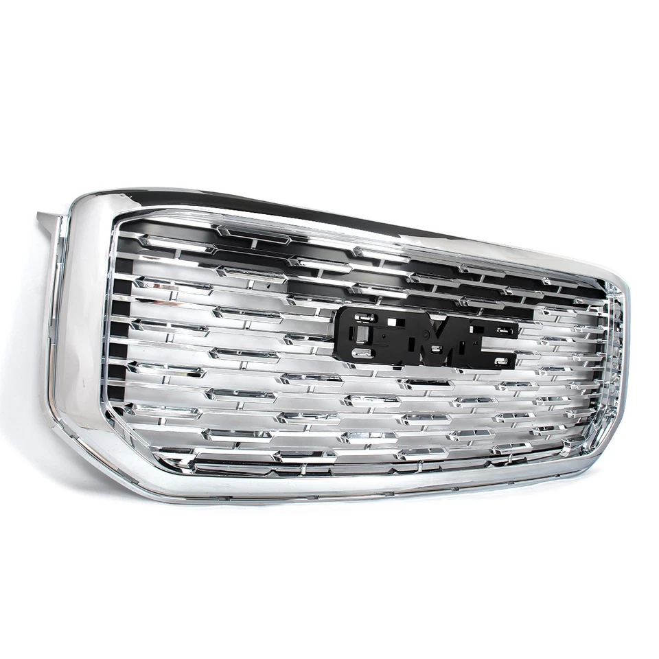 For GMC Yukon XL 2015-2020 Denali Sport Front Upper Grille Chrome Mesh Grill NEW Foto 2 de 4
