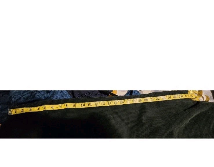 AG Adriano Goldschmied Women's Dark Green Baggy Corduroy 90s Grunge Preppy  thumbnail 7