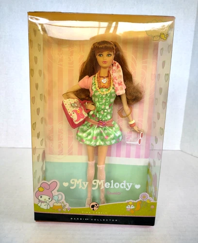 NIB Vintage 2007 My Melody Barbie Doll Sanrio Pink Label Mattel NRFB Faded READ