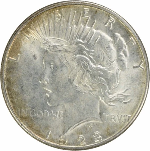 1923-S Peace Silver Dollar AU Uncertified #517