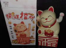 1 MODELLINO GATTO DELLA FORTUNA ORIENTALE MANEKI NEKO GIAPPONE porta,manga,anime