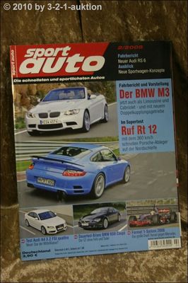 Sport Auto 2/08 BMW M3 Ruf Rt 12 Audi RS6 Corvette ZR1