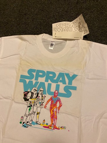 Refill Magazine Spray Walls Star Wars Ripoff Tshirt New Old Stock w Tags Size XL - Picture 2 of 13