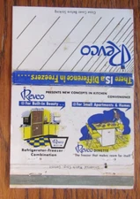 40 STRIKE MATCHBOOK COVER: REVCO KITCHENS DEERFIELD MICHIGAN 1960s MATCHCOVER B9