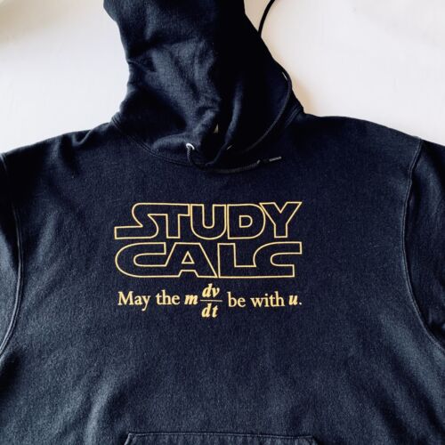 Jerzees STUDY CALC Men's Pullover Hooded Sweatshirt Size Large Black - Picture 2 of 8
