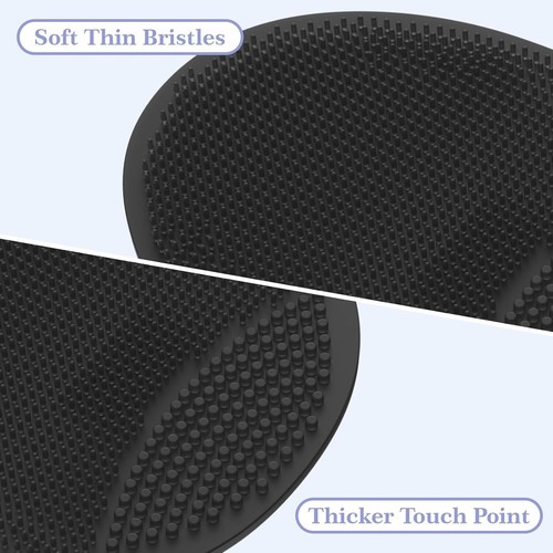 Manmihealth Soft Silicone Face Scrubber Exfoliator 2 Brush(black*2) - Picture 3 of 6