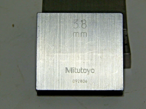 MITUTOYO GAGE BLOCK 38MM