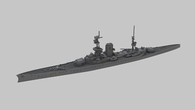 1/700 British WW1 HMS Courageous Large Light Cruiser - 3d printed model