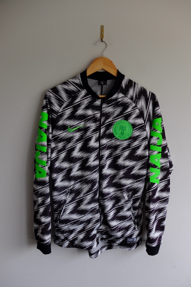 NIKE FOOTBALL NIGERIA TRACKトラックジャケット Nike Nigeria 20/21 I96 Anthem Track Jacket - Seaweed/Black