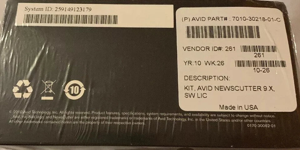 Avid NewsCutter 9 Brand New Sealed Retail Box Software Everything Is Included - Image 2 of 2
