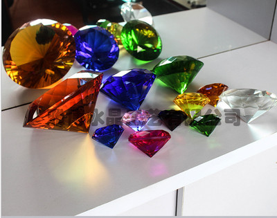 60-200mm Crystal Diamond Paperweight Decorative Ornament Wedding Gifts Keepsakes