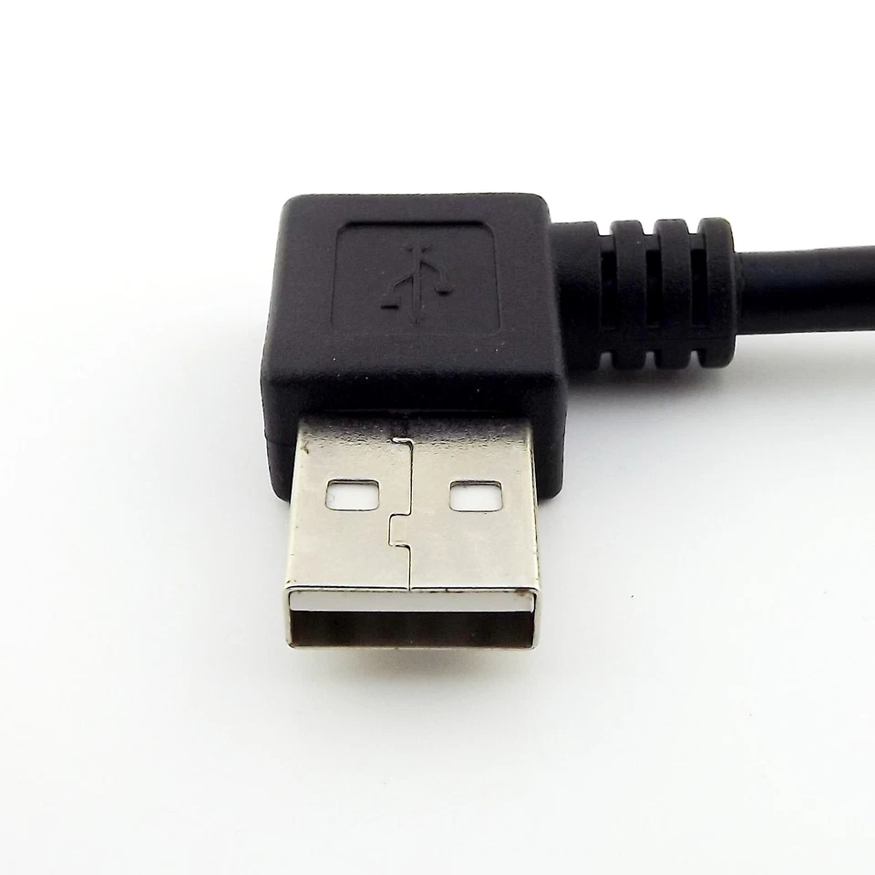 1x USB 2.0 Type A Female Jack to A Male Plug Right Angle Extension Adapter Cable - Image 4 of 4