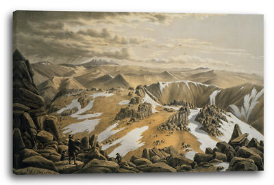 Kunstdruck Eugene von Guérard - The North-East view from the top of Mt. Koscius