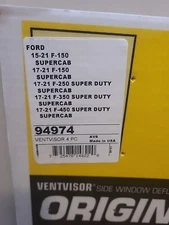 Auto Ventshade (AVS) 94974 Ventvisor Deflector; Smoke; Outside Mount; 4 pc.