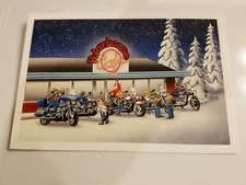 HARLEY DAVIDSON CHRISTMAS CARDS #X429 HANGING OUT AT THE POLAR HOUSE (10 PK) 