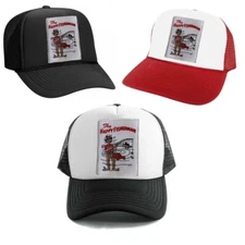 HAPPY FISHERMAN Sex Adult Trucker HAT Retro Vintag Cap 80s Punk Metal Rock Patch