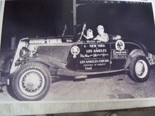 1934 Ford Roadster New York To Los Angles 11 X 17 Photo Picture