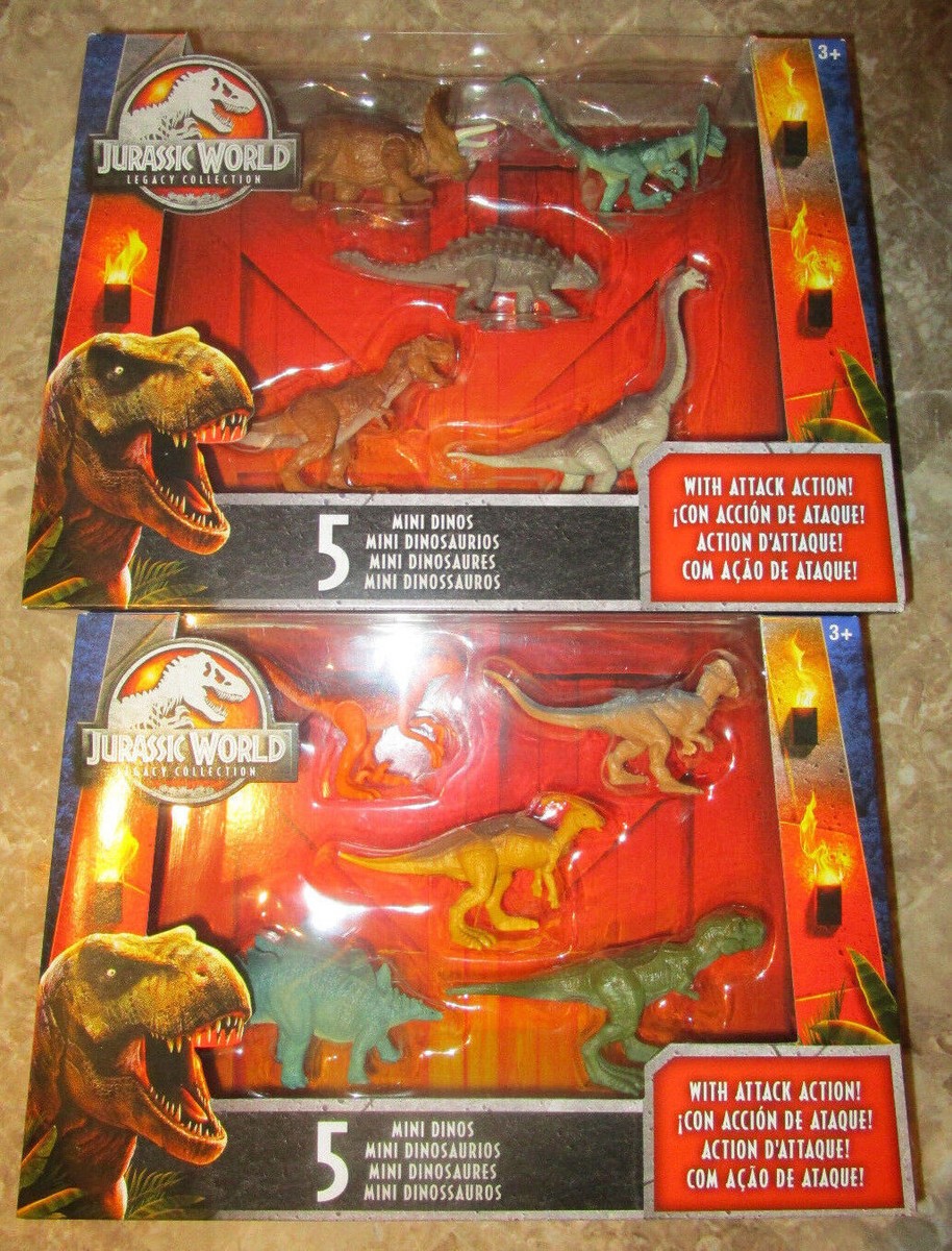 Jurassic World LEGACY COLLECTION MINI DINOS 5 PACKS SET 10