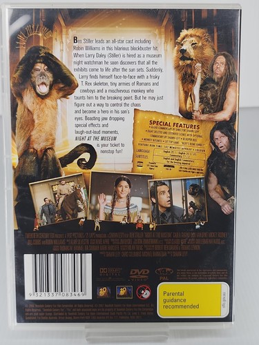 Night At The Museum DVD, 2006 Ben Stiller Dick Van Dyke Robin Williams Owen Wils - Picture 2 of 2