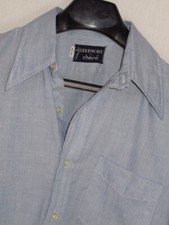Givenchy Lightweight Blue Pointed Collar Dress Shirt Sz. 15.5-32