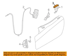 CHRYSLER OEM 16-17 Viper Door Lock Hardware-Handle Cover 1WE07NHLAB