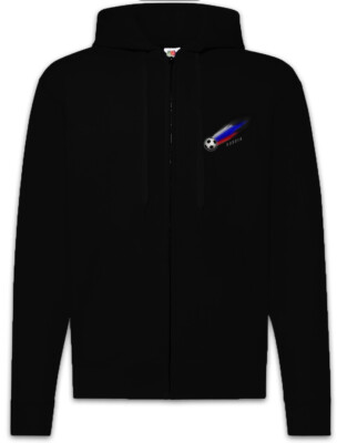 Russia Football Comet I Zipper Hoodie russische Flagge Banner Fußball Russland