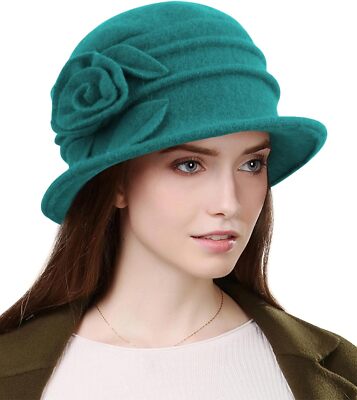 6251 Lady French Beret 100% Wool Beret Floral Dress Beanie Winter Hat Women main image 4